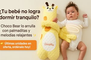 Choco Bear® – Almohada de Palmaditas Calmantes para Sueño Profundo del Bebé