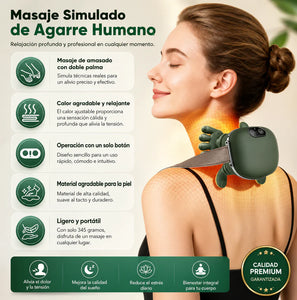 Masajeador Cervical Inteligente: Alivia Dolor y Estrés en Minutos 💆‍♂️